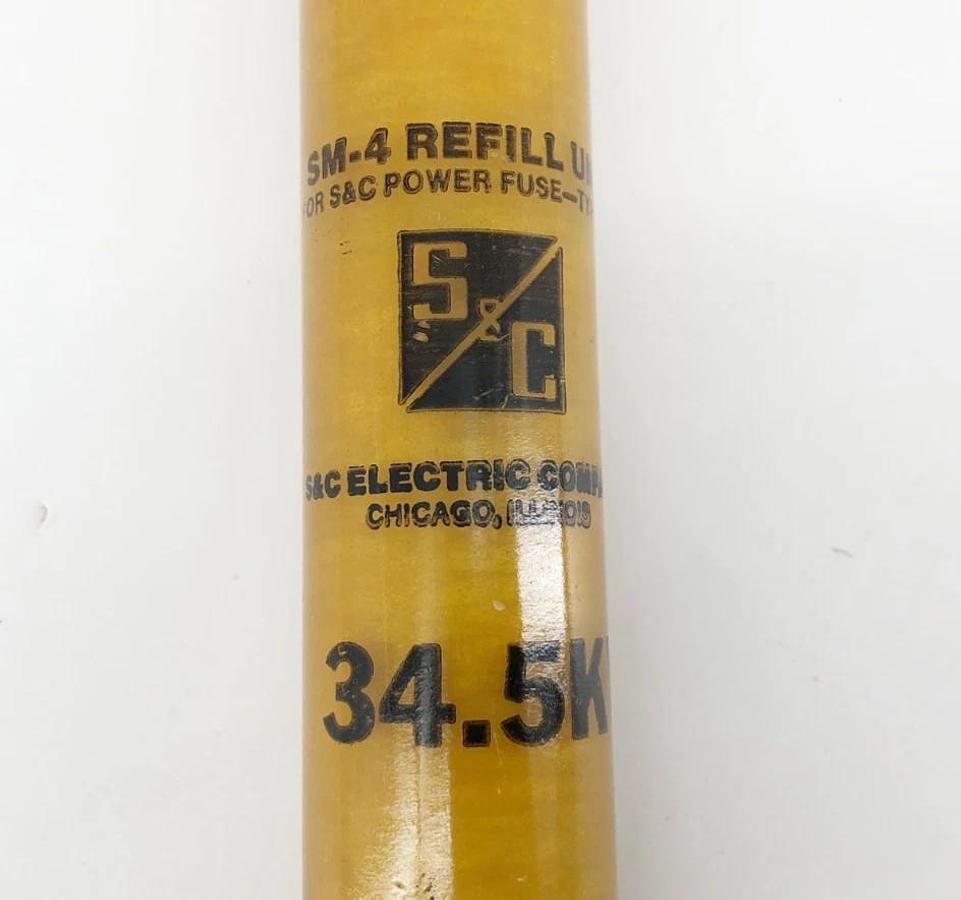 New S&C 124150R4 SM-4 Fuse Refill 34.5 kV 100E Amps