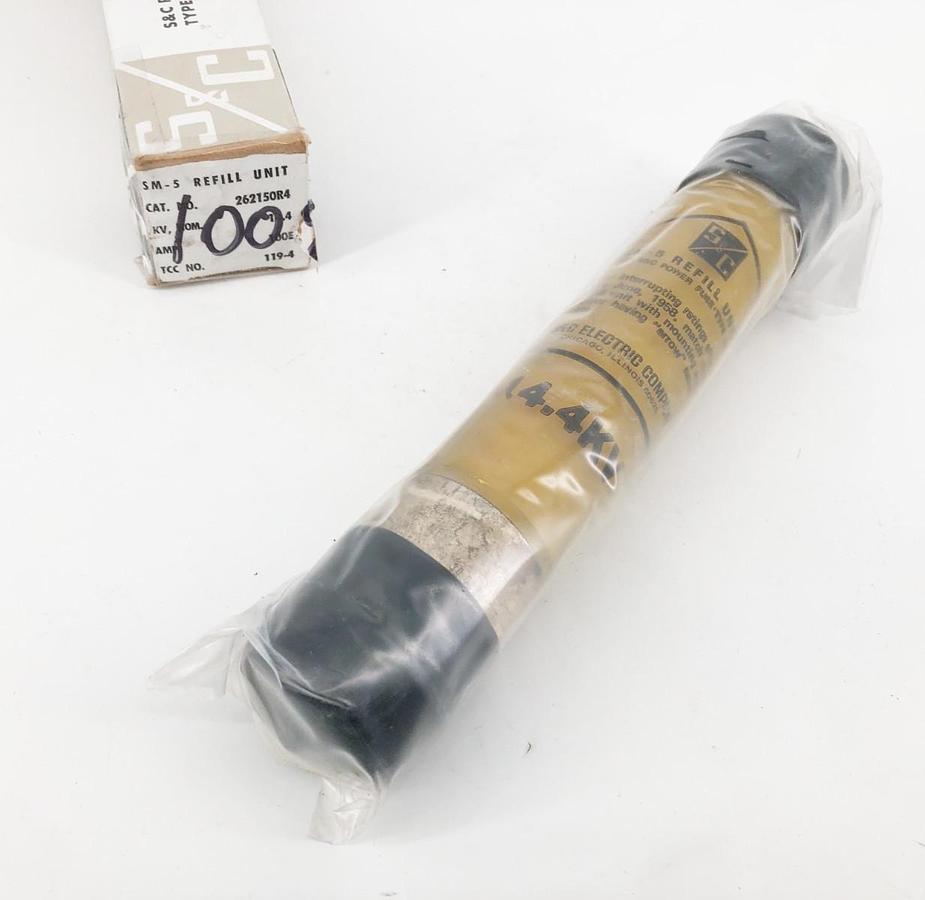 New S&C 262150R4 SM-5 Fuse Refill 14.4 kV 100E Amps