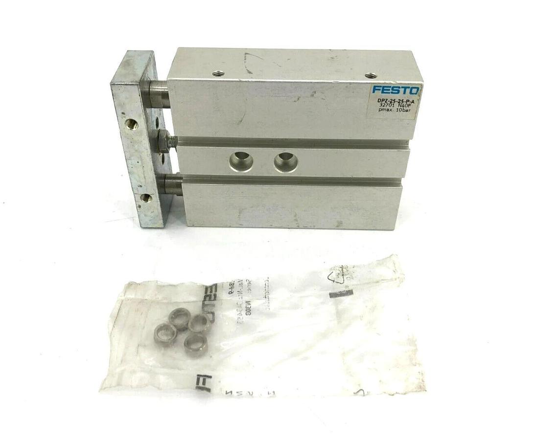 New Festo DPZ-25-25-P-A Dual-Piston Rod Cylinder 25mm Stroke, 25mm Diameter