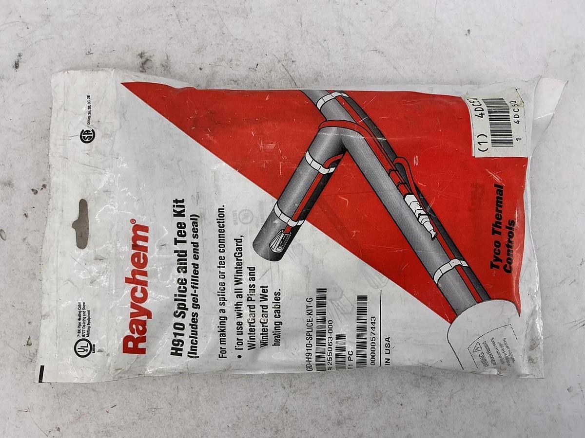 Used New Raychem 4DC50 H910 Splice & Tee Kit for WinterGard Wet Heating Cables