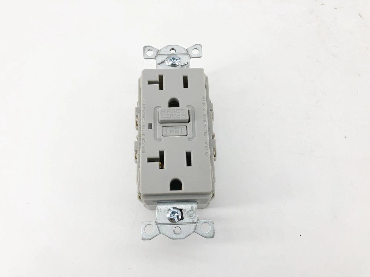 New Hubbell SNAPGF20GRY Snap Ground Fault Receptacle Gray 20A 125V