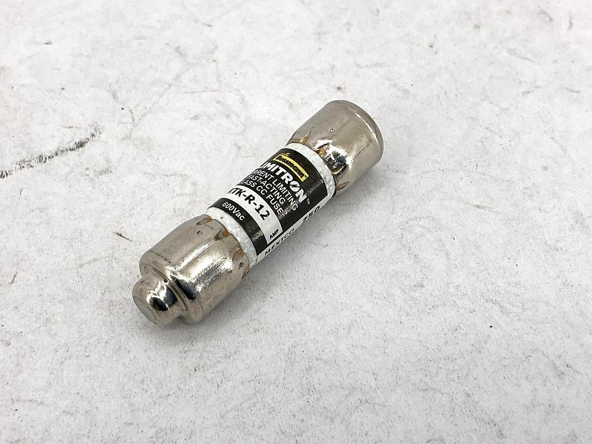 New Bussmann KTK-R-12 Limitron Current-Limiting Class CC Fuse 12A 600V Box of 10