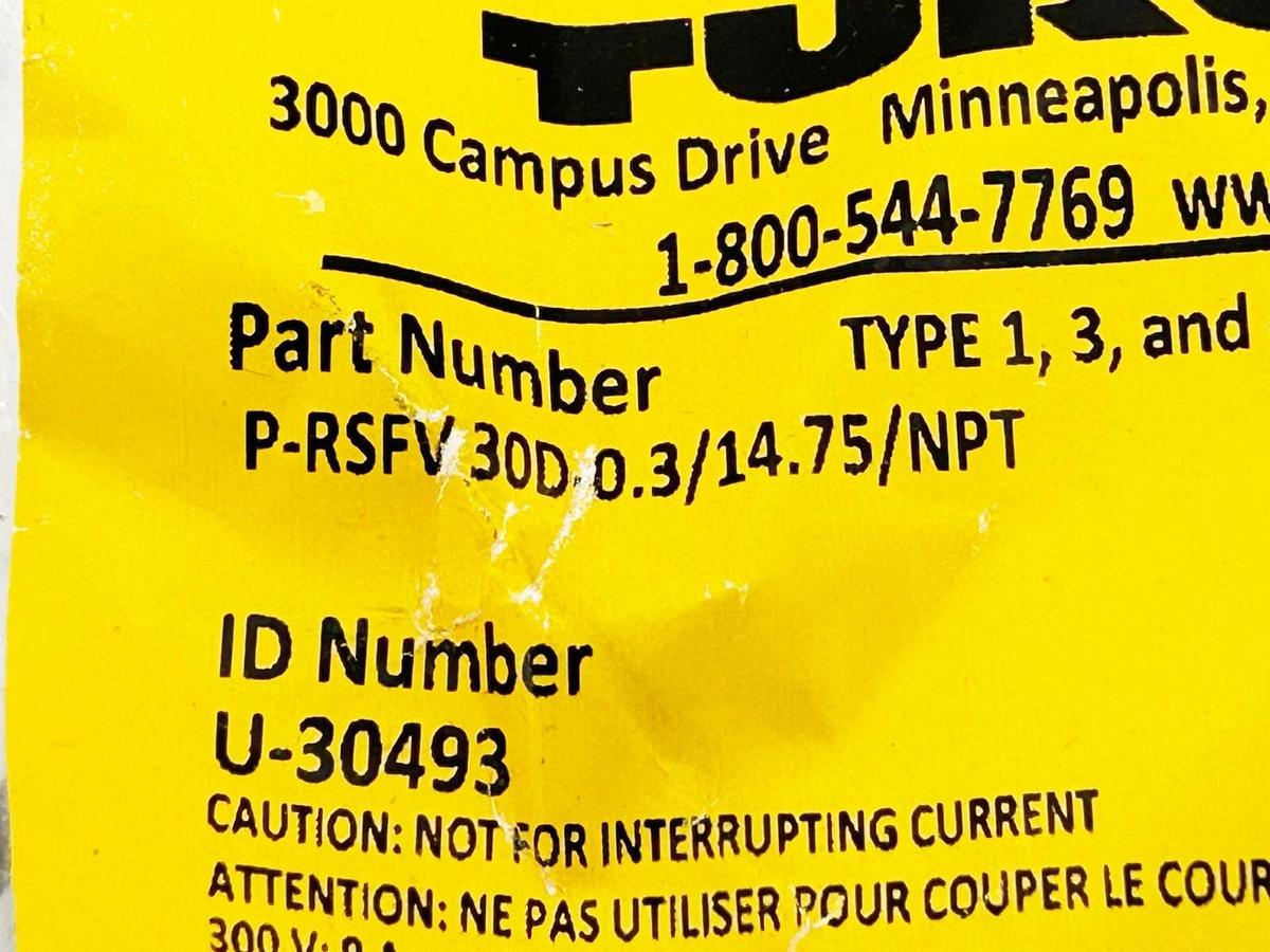 New Turck P-RSFV 30D-0.3/14.75/NPT Cordset 7.8" Minifast U-30493