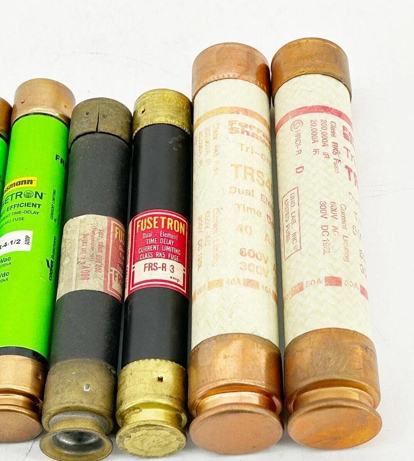 New Lot of 12 Bussmann, Ferraz Shawmut, Littelfuse Mixed Fuse pack 1-50A 600V