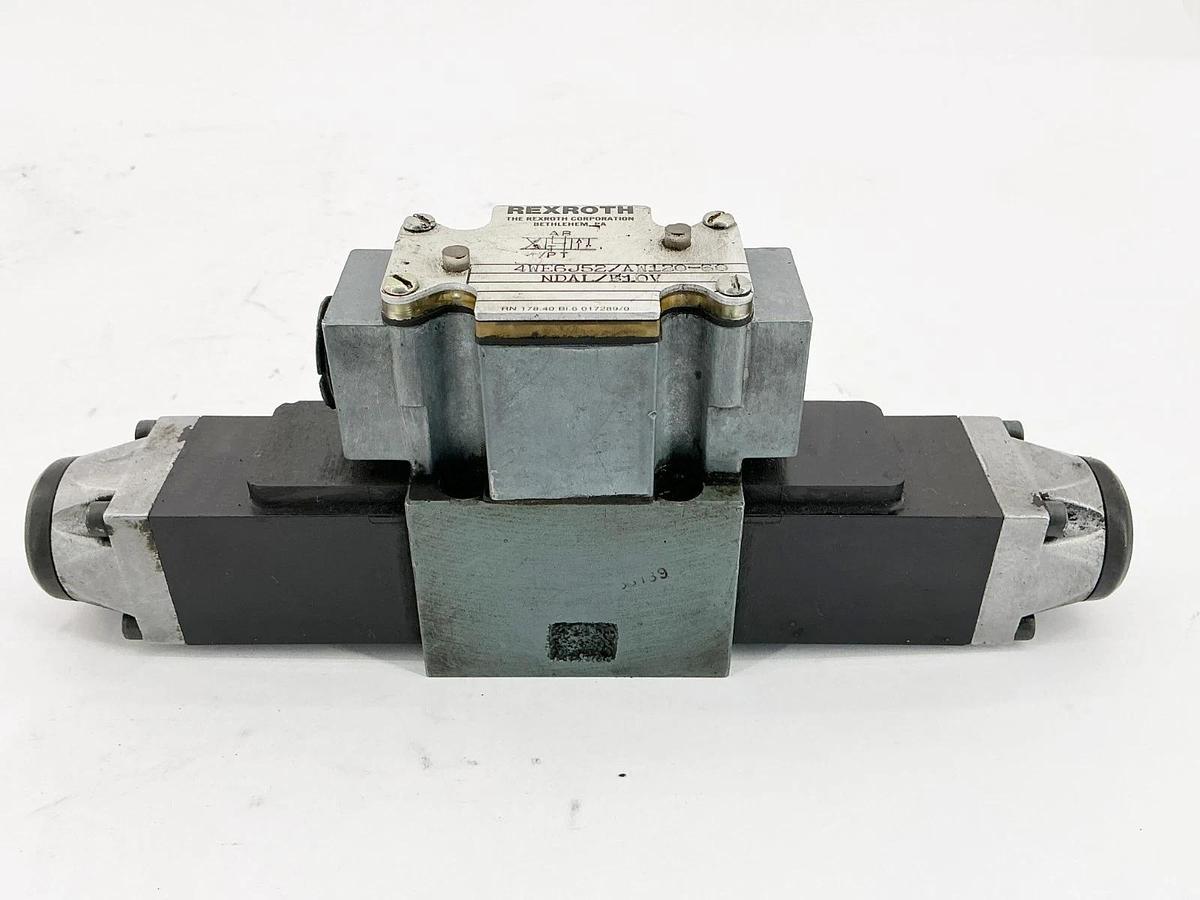 Used Rexroth 4WE6J52/AW120-60-NDAL/B10V Control Valve 120V 46VA 60Hz