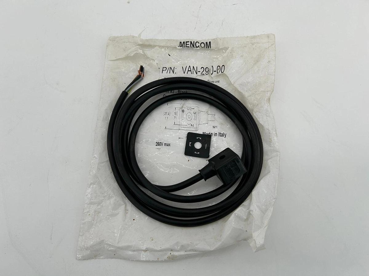 New Lot of 2 Mencom Corp VAN-290-00 Solenoid Valve Connector 250V