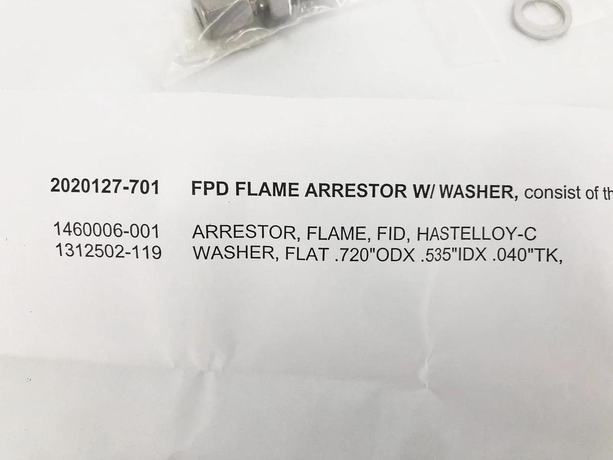 New Siemens US2:2020127-701 FPD Flame Arrestor w/ Washer - No Box