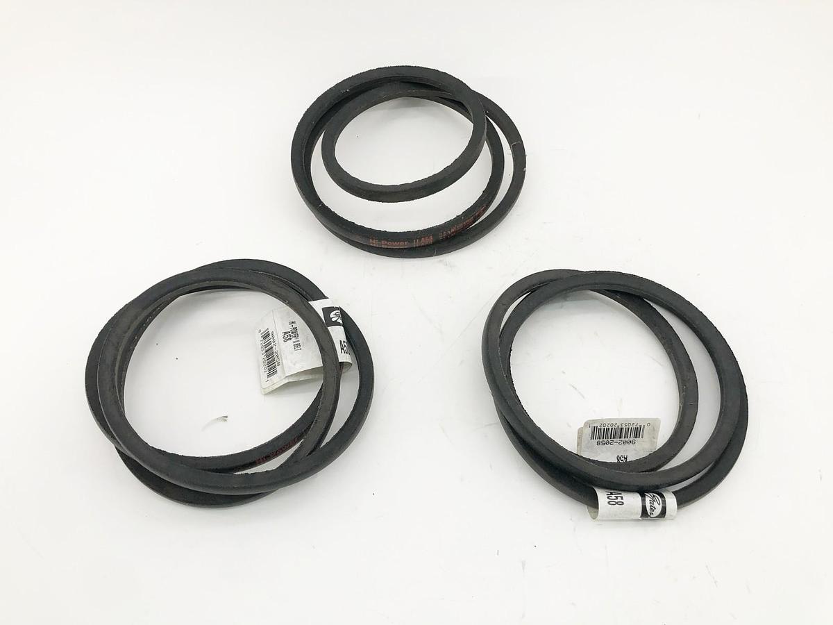 Lot of 3 New Gates A58 Hi-Power II Belts 9002-2058 - No Box