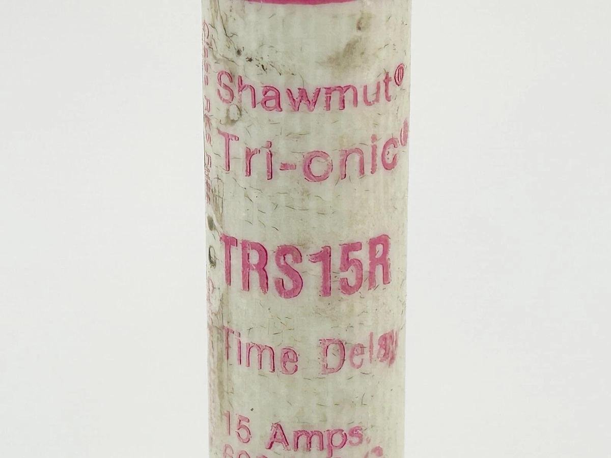 Used Lot of 3 Shawmut TRS15R Current Limiting Time Delay Fuse 15A 600V Ckass RK5