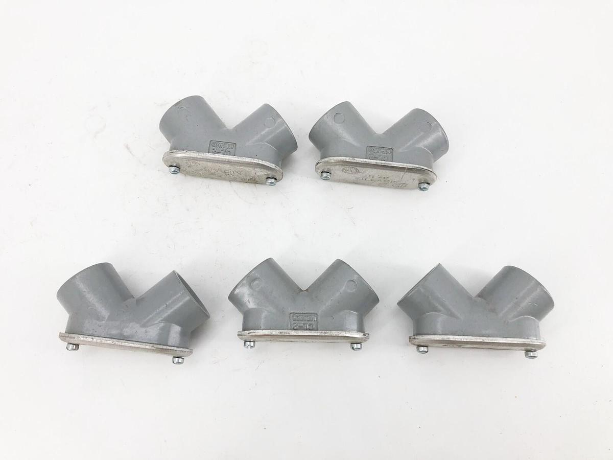 Lot of 5 New Killark CL-2 90° Pulling Elbows 3/4"