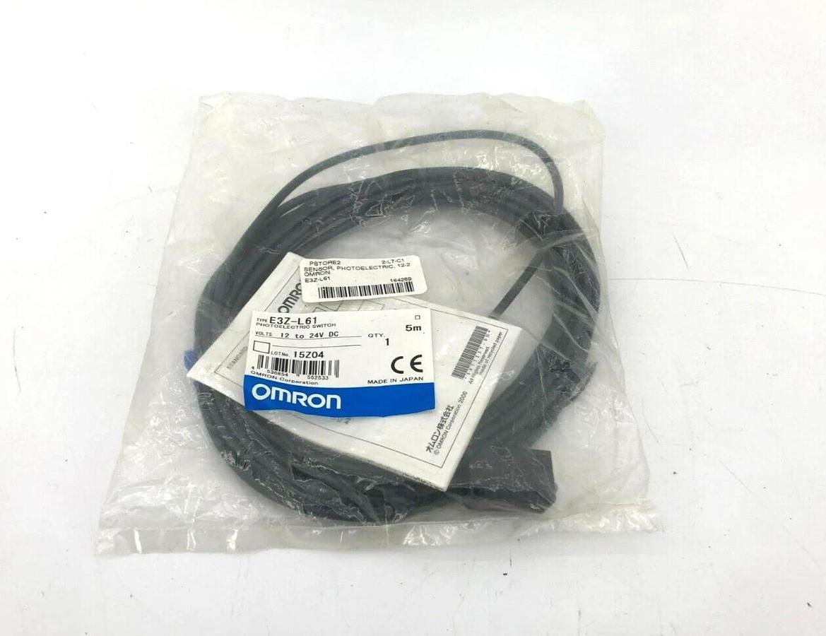 New Omron E3Z-L61 Photoelectric Switch 5M Length
