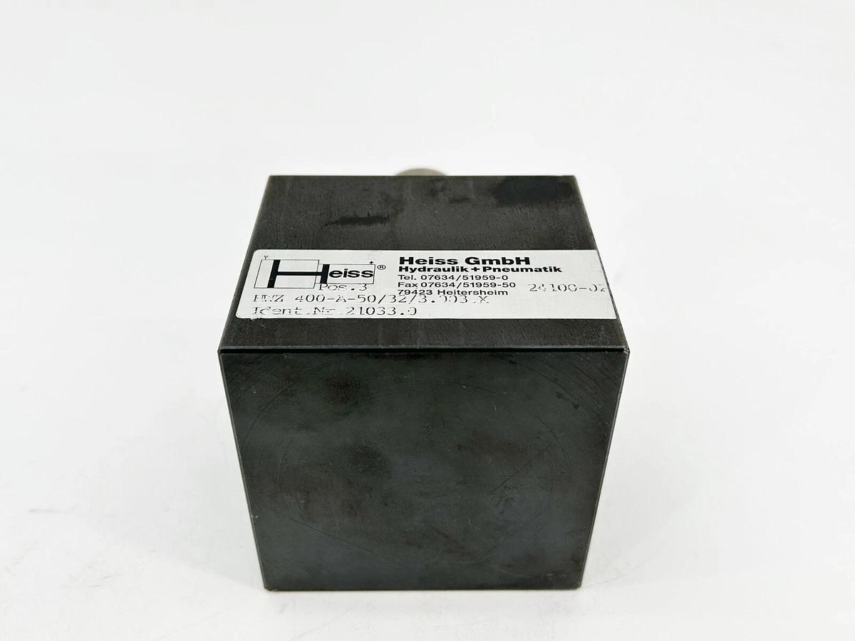 New Heiss HWZ 400-A-50/32/3.003.X Hydraulic Cube Cylinder