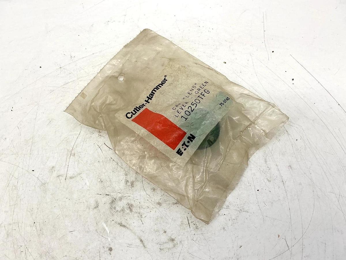 Lot of 2 New Eaton Cutler-Hammer 10250TFG Selector Switch Cap Lens Lever Green