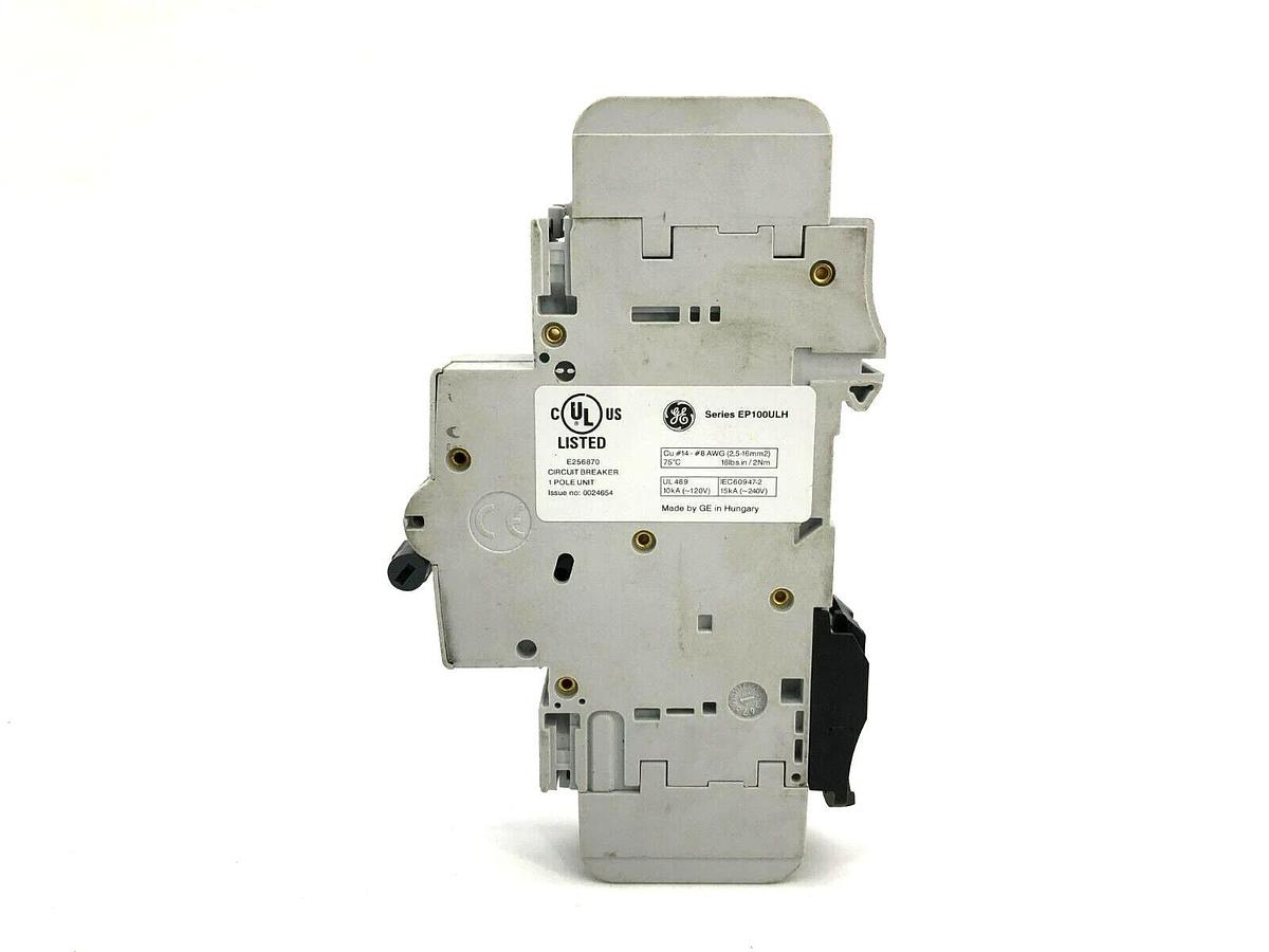 Used Lot of 2 GE General Electric EP101ULHC03 Mini Circuit Breaker 690268