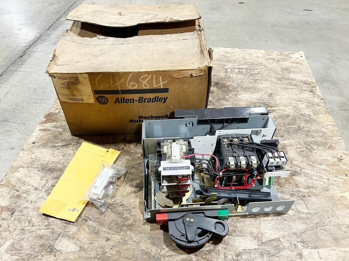 New Allen Bradley 2112B-ZDCD-7FA2E-24J-37-79U-9018 Fusible Combination Starter