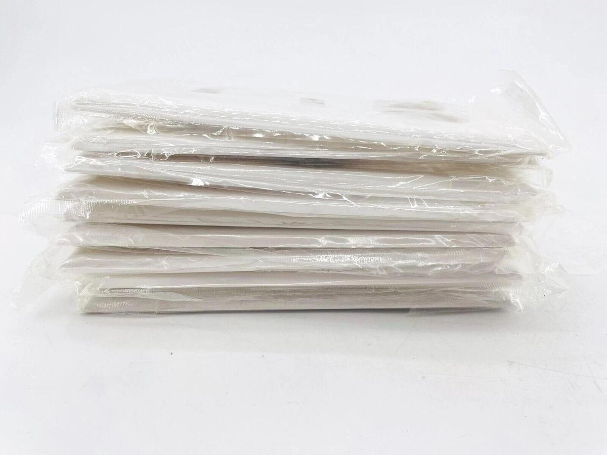 Used Lot of 10 Cooper 5158W Wall Plate Combination Toggle Duplex White New Surplus