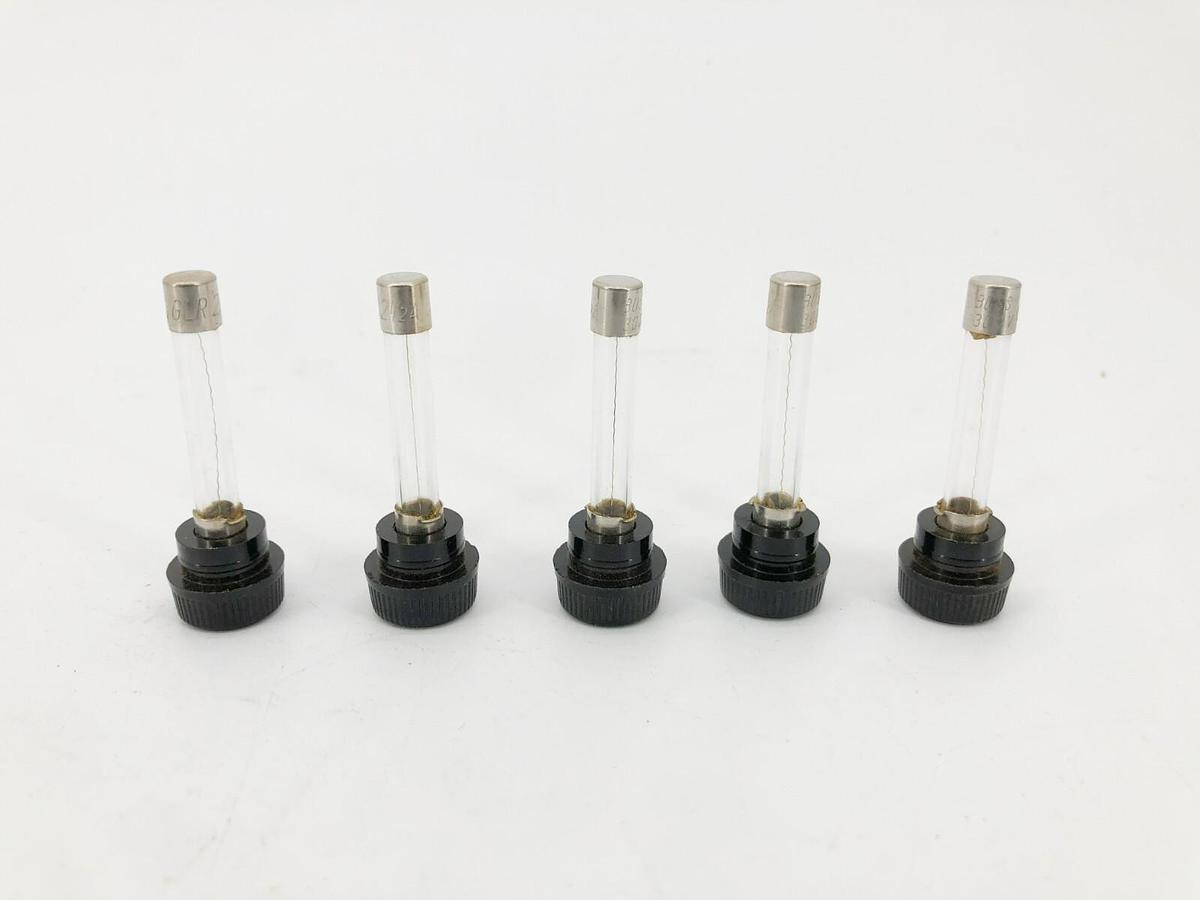Lot of 5 New Bussmann GLR-2-1/2 Fast Acting Fuses 2.5A 300VAC- No Box