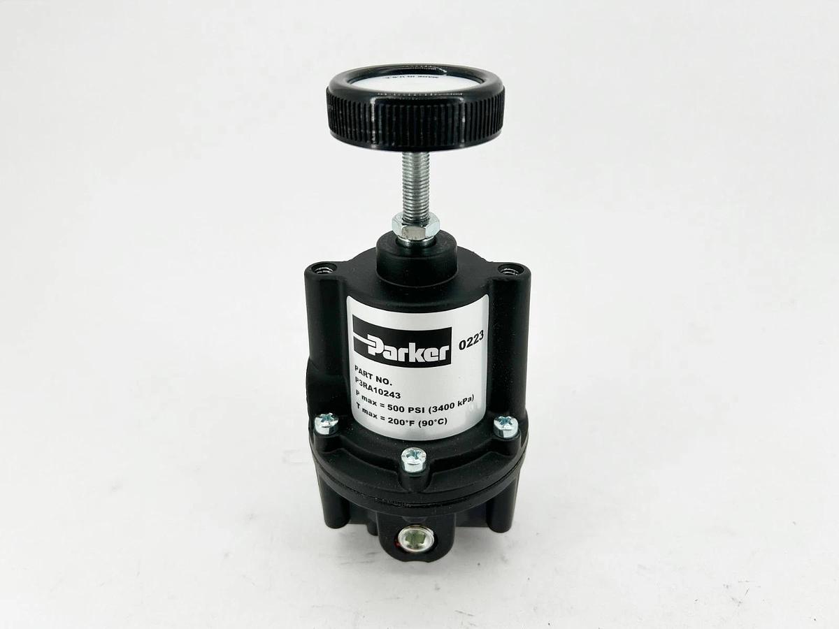 New Parker P3RA10243 Precision Regulator 0-60psi 3/8" NPT 500psi Max