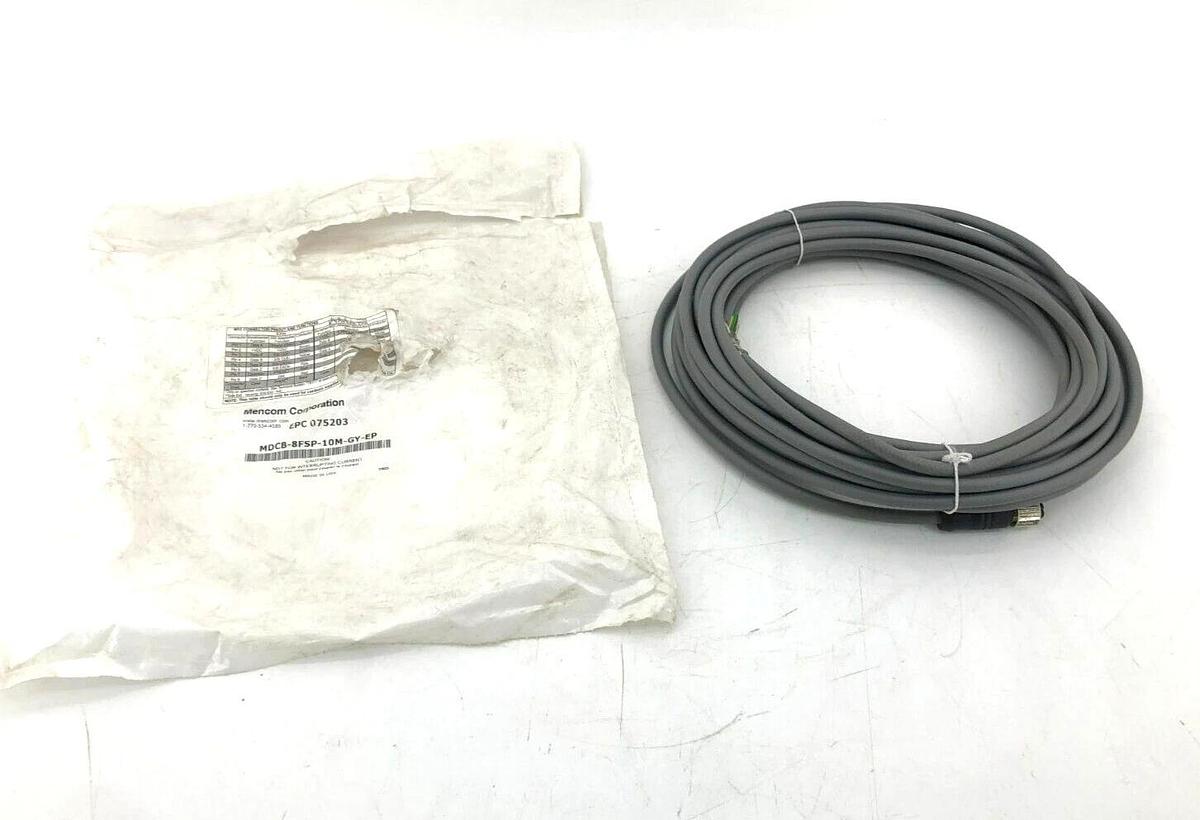 New Mencom MDCB-8FSP-10M-GY-EP Cordset Shielded Cable