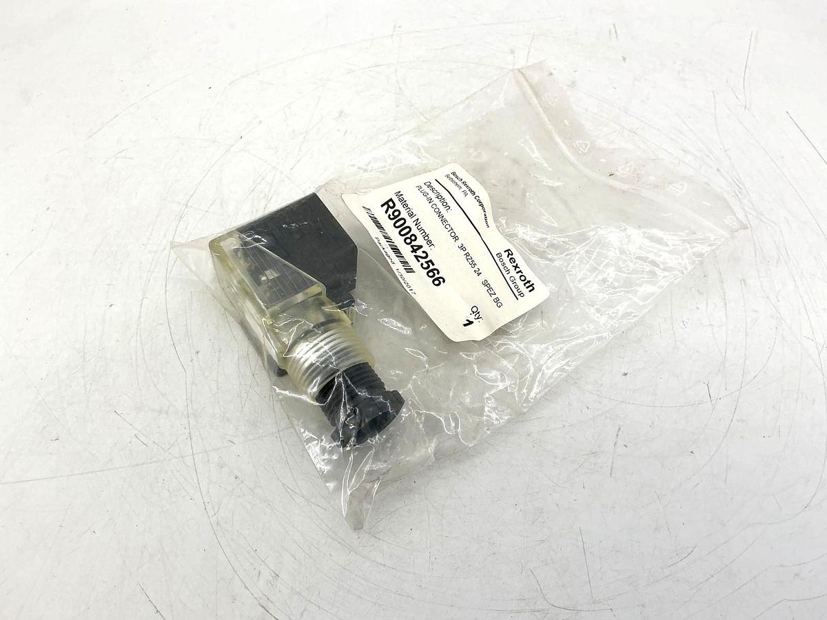 New Bosch Rexroth R900842566 Plug-In Connector 3P 1.5A 24-240VDC/VDC