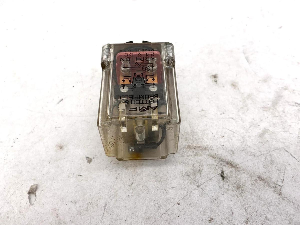 Used Lot of 3 Potter & Brumfield KRP-11DN-24 Relay 24VDC 8-Pin 10A 240VAC