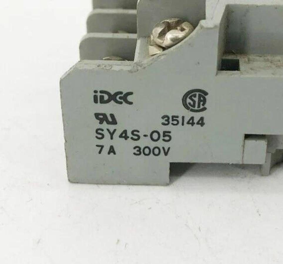 Used Lot of 3 Idec SY4S-05 Relay Base Sockets 7A 300V 14-Blade