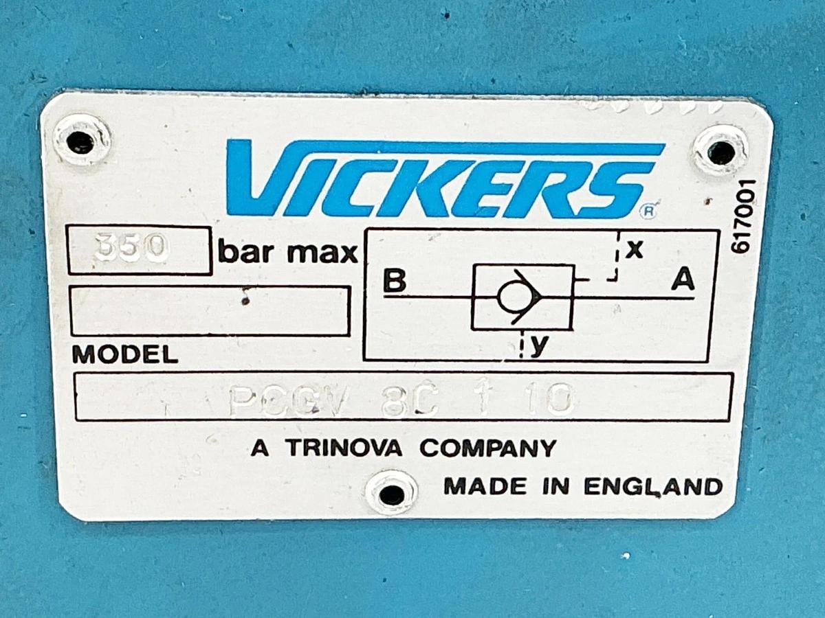 New Vickers PCGV-8C-1-10 Pilot Operated Valve 330Bar