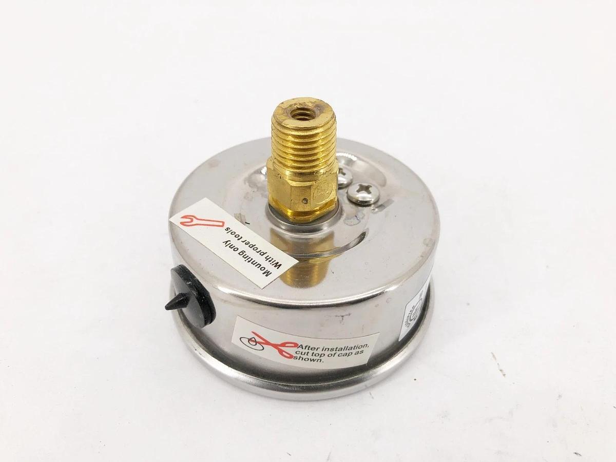 New Trerice D82LFB2502BA60 Pressure Gauge D82LFB 2-1/2" 0-60psi 1/4" NPT CBM