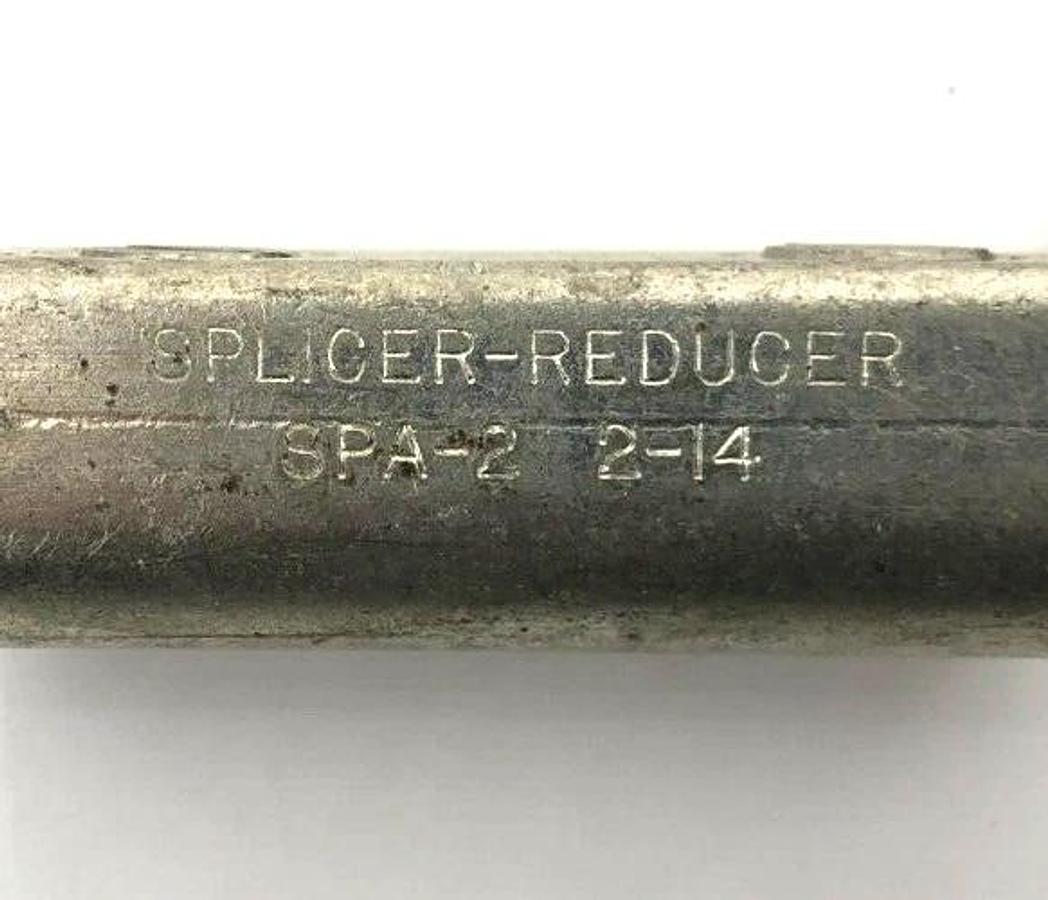 Lot of 4 New Ilsco SPA-2 Aluminum Splicer-Reducers, 2-14 AL9CU
