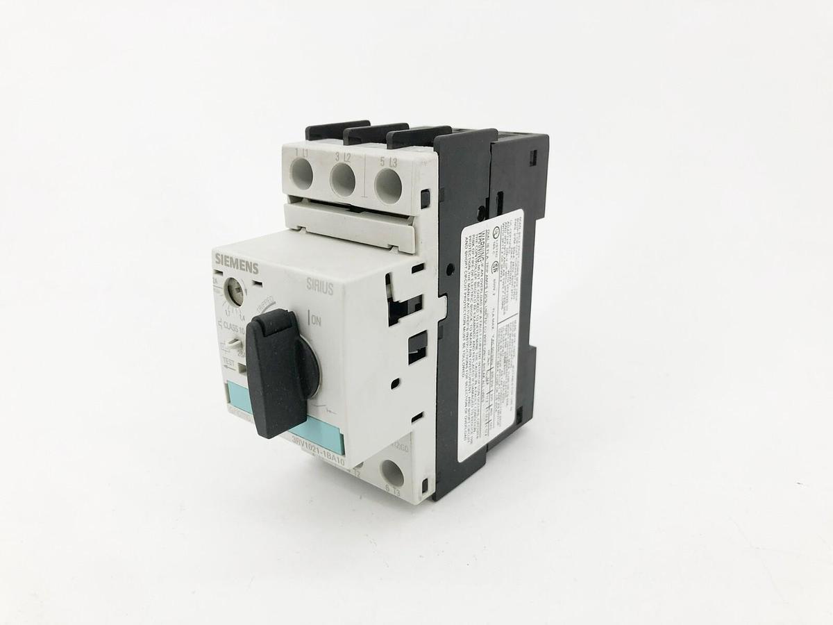 Used Siemens 3RV1021-1BA10 Circuit Breaker 600V 3 Pole 3PH