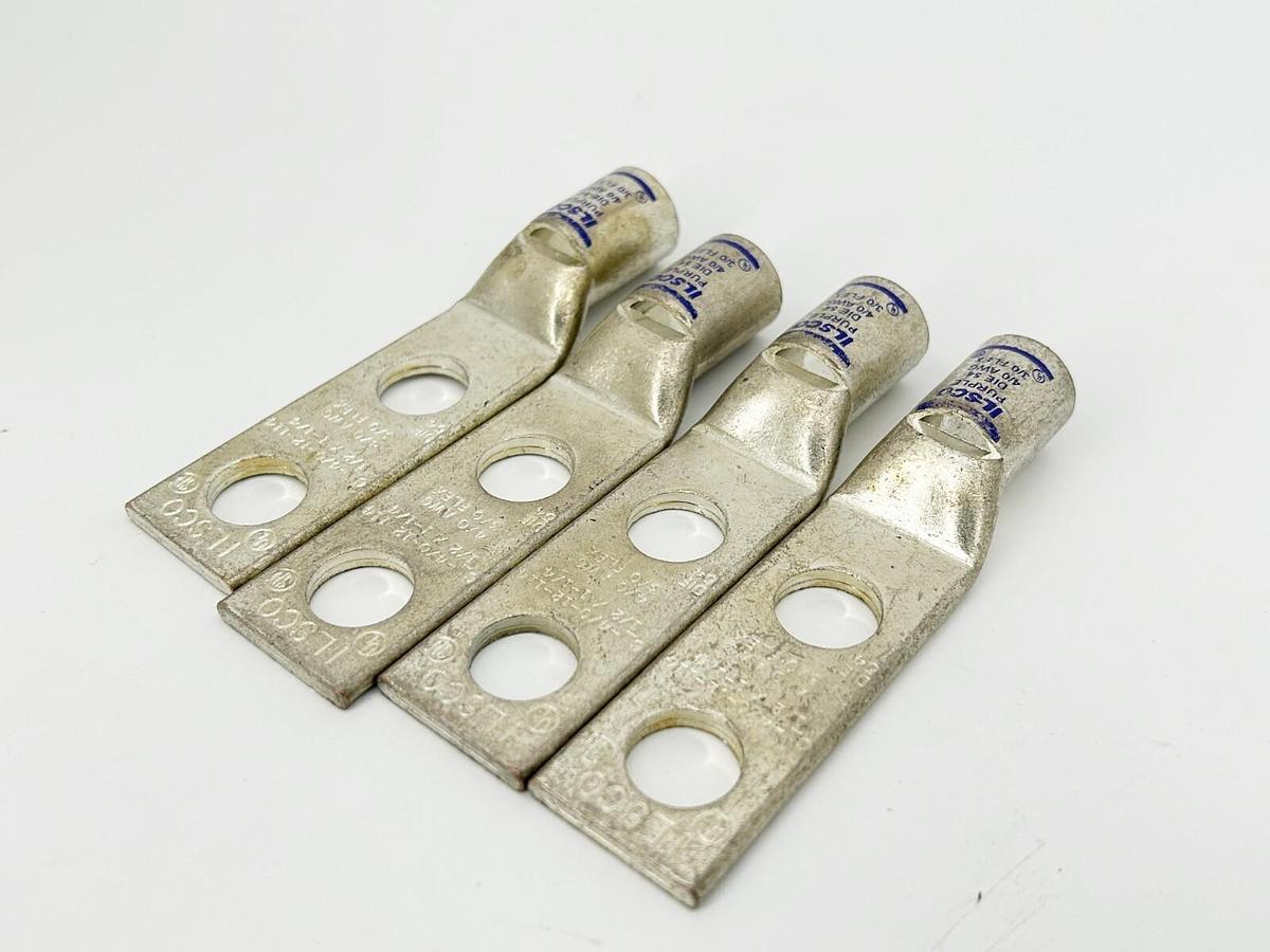 New Lot of 4 Ilsco C-4/0-12-114-1/2X1-1/4 Compression Lug Die 54 4/0AWG 3/0Flex