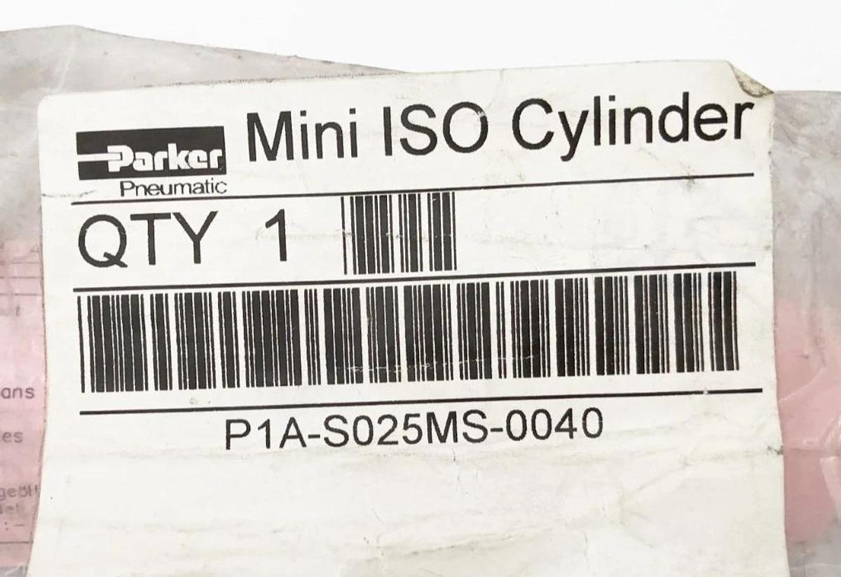New Parker P1A-S025MS-0040 Mini ISO Cylinder 25mm Bore 40mm Stroke