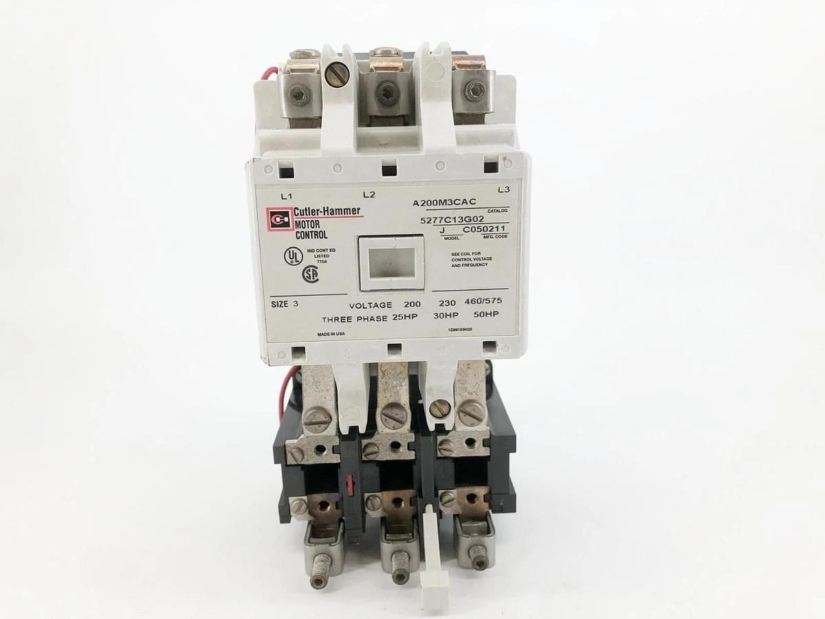 New Eaton A200M3CAC Non-Rev Starter 120V Coil 5277C13G02 3P NEMA 3 Model J