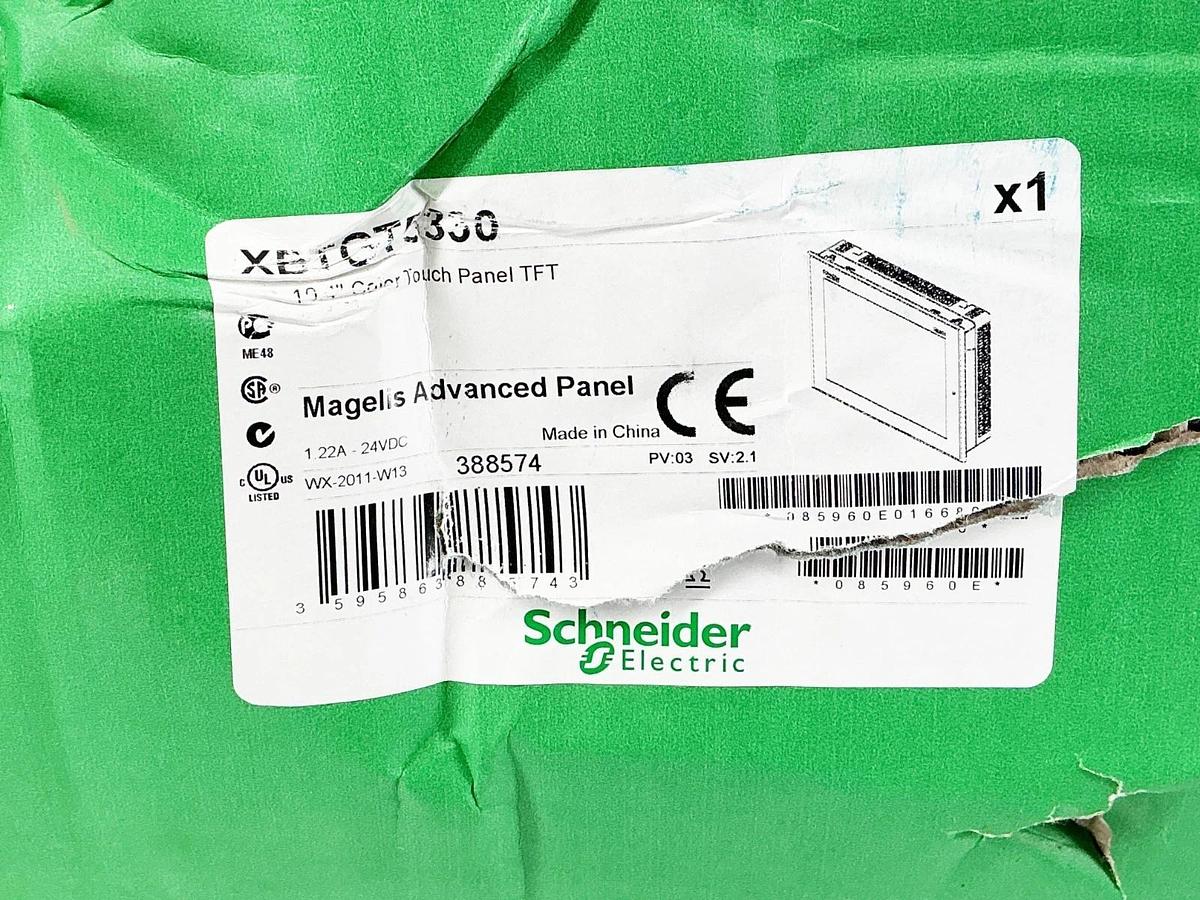 Used Schneider Electric XBTGT5330 10.4" Color Touch Screen Operator Interface 24VDC