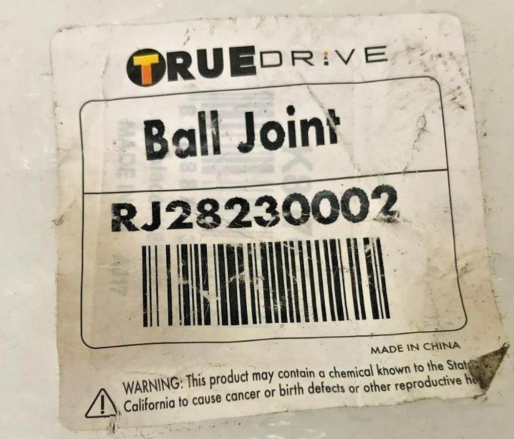 New TrueDrive RJ28230002 Lower Ball Joint, Driver or Passenger Side