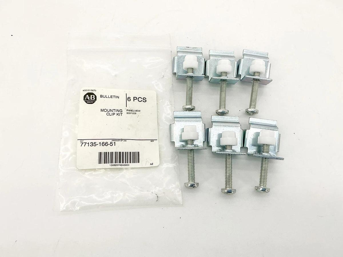 New Allen Bradley 77135-166-51 Panelview Mounting Clip Kit 900/1000