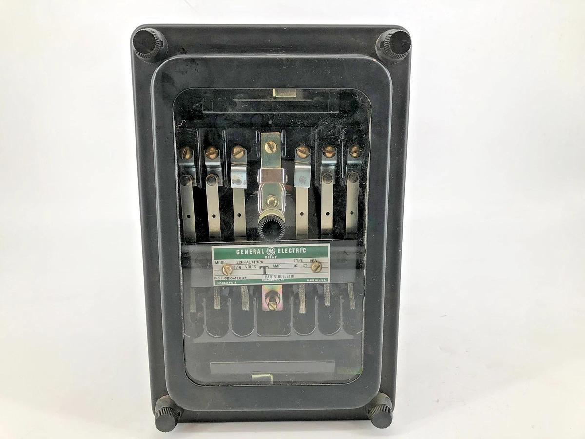 Used General Electric GE 12HFA171B2A Auxiliary Relay 125V