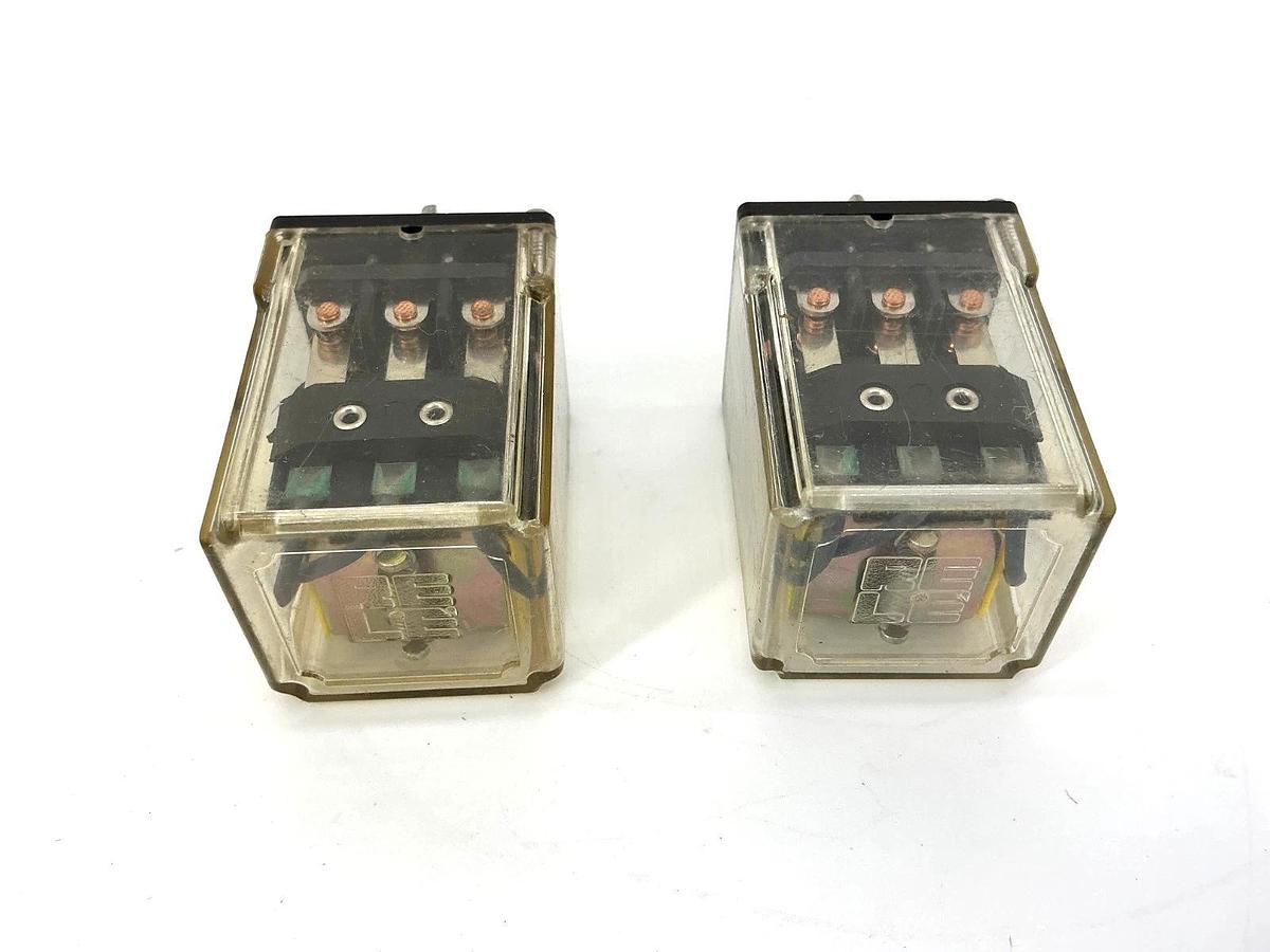 Used Lot of 2 RELE C4UL-3CO Relay 11-Pin 3-Pole 1/4HP 6A 115VAC 50/60HZ