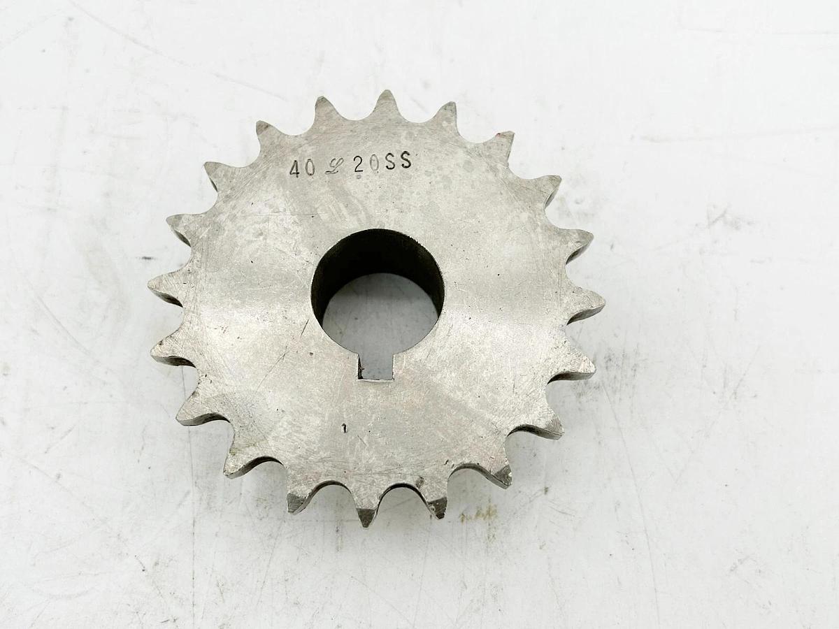 New 4020SS Stainless Steel Sprocket 20 Tooth 0.993" Bore 0.253" Keyway