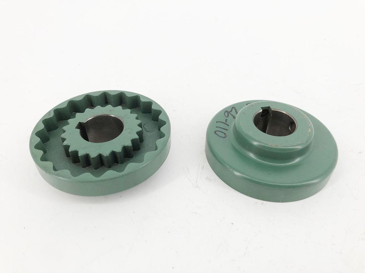 Lot of 2 New TB Wood's 5JX1 Sleeve Coupling Flanges 1" Bore - No Box