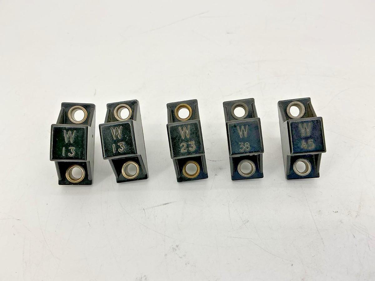 Used Random Assorted Lot of 5 Allen Bradley W13 W23 W38 W45 Heater Element