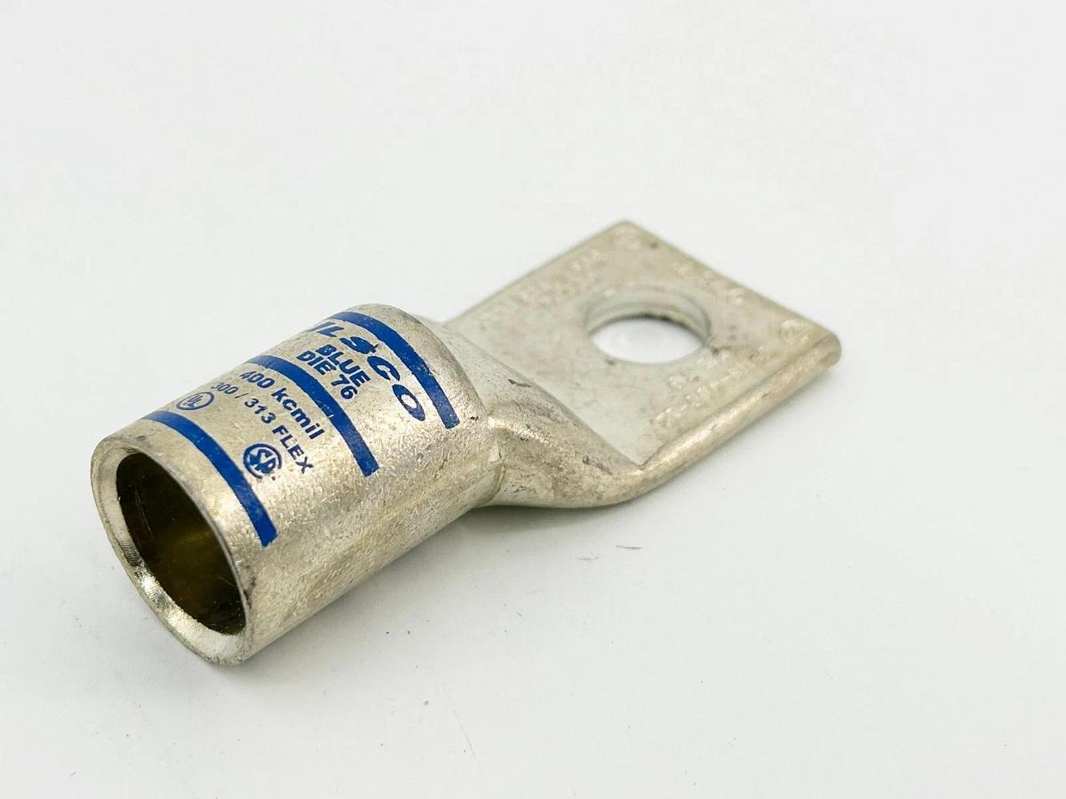 New Lot of 3 Ilsco C8W8-400-12 Copper Compression Lug Die 76 400KCMIL