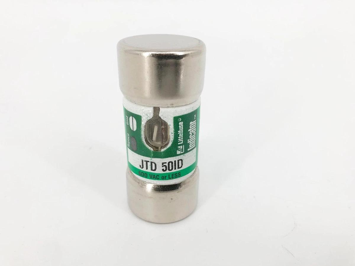 Lot of 2 New Littelfuse JTD-50-ID Time Delay Fuses 50A 600V Class J - No Box