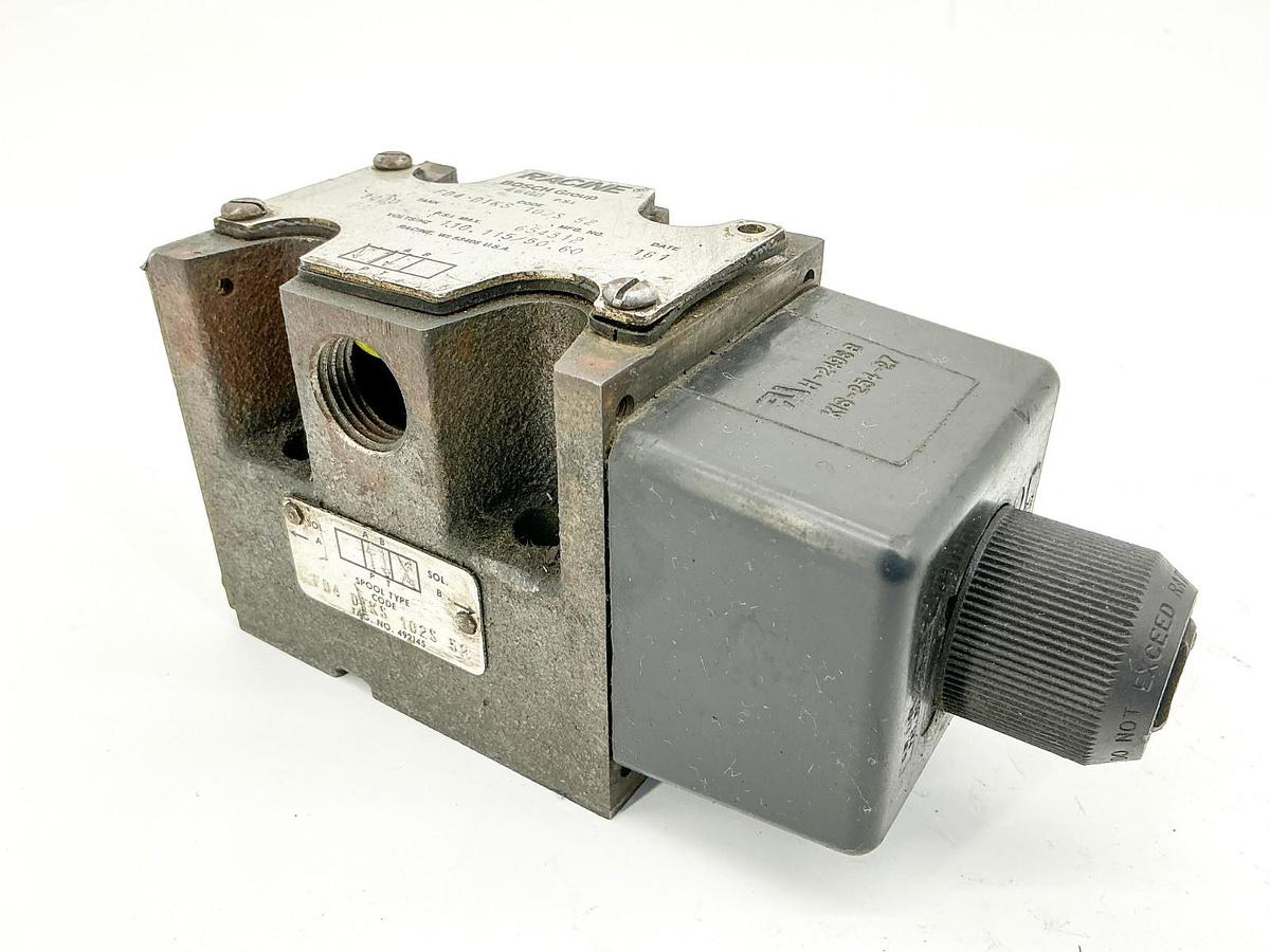Used Racine Bosch FD4-DTKS-102S-52 Solenoid Valve 110/115V 654312