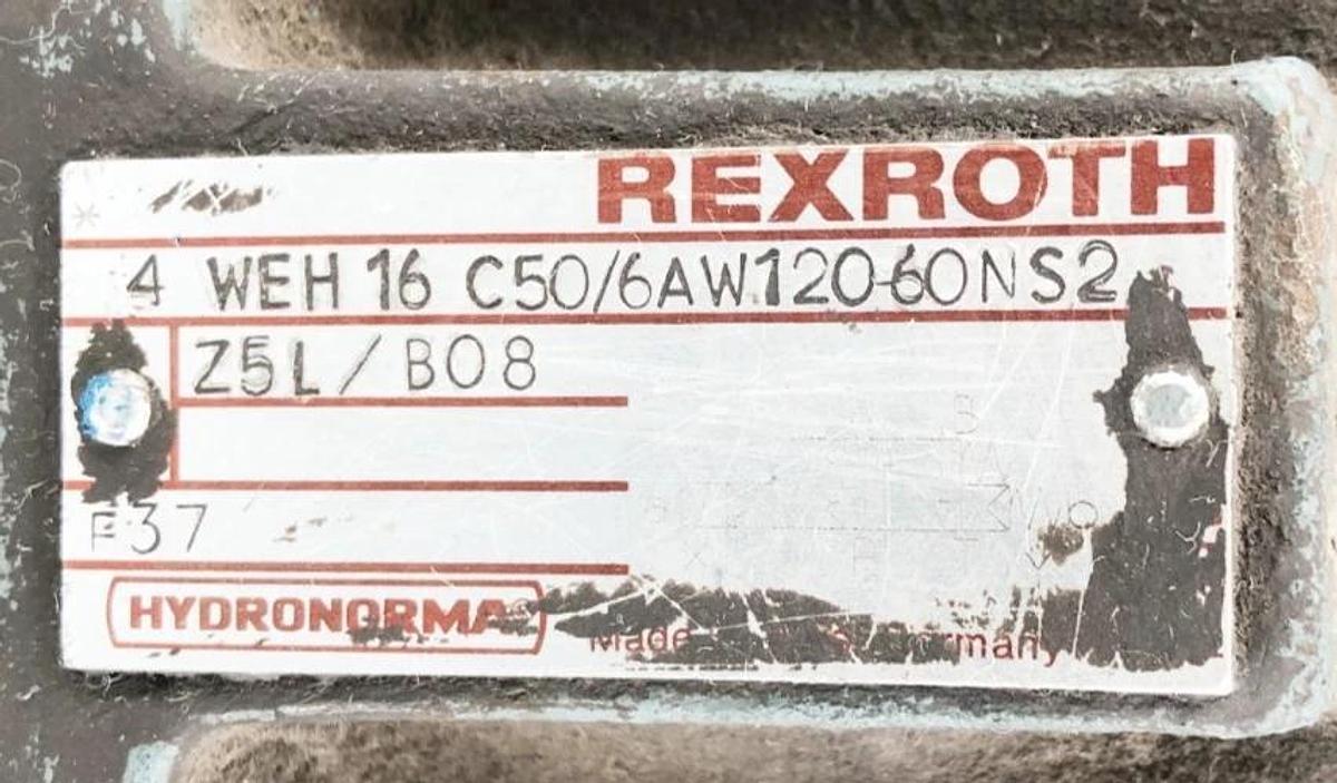 Used Rexroth 4 WEH 16 C50/6AW12060NS2 Z5L/B08 Valve 4 WE 6 D51/A W120-60NZ5L B08
