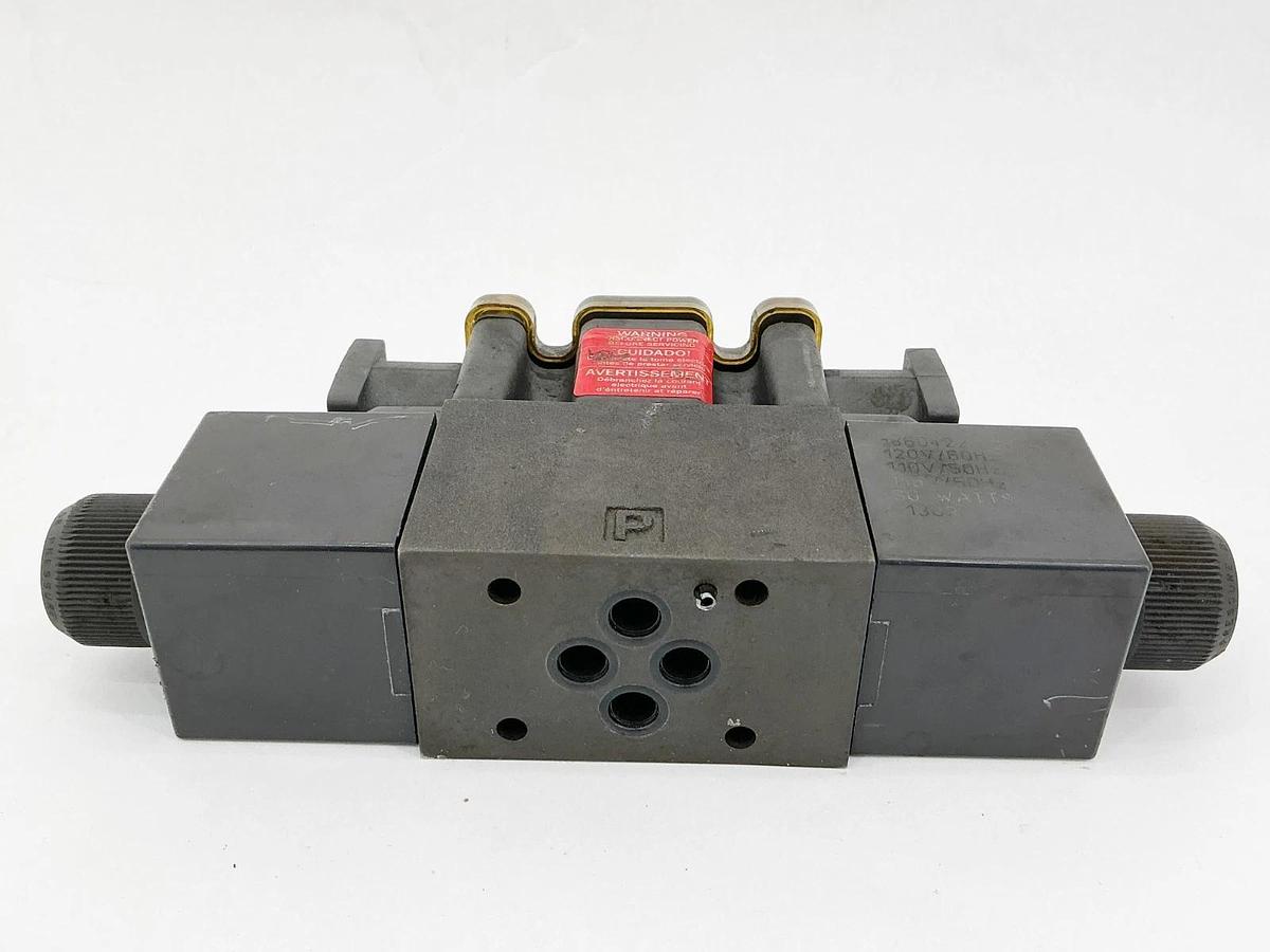 Used Parker D1VHW004CNYG5 Solenoid Valve 110/120V 50/60Hz 5000PSI 91