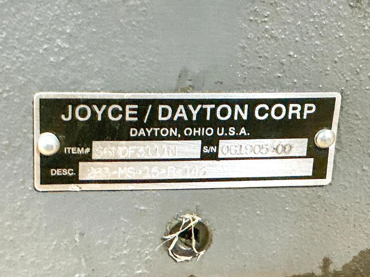 Used Leeson Dayton 121035.00 Electric Motor Model C145T17FC35D W/ S6MDF3111N Gear Box