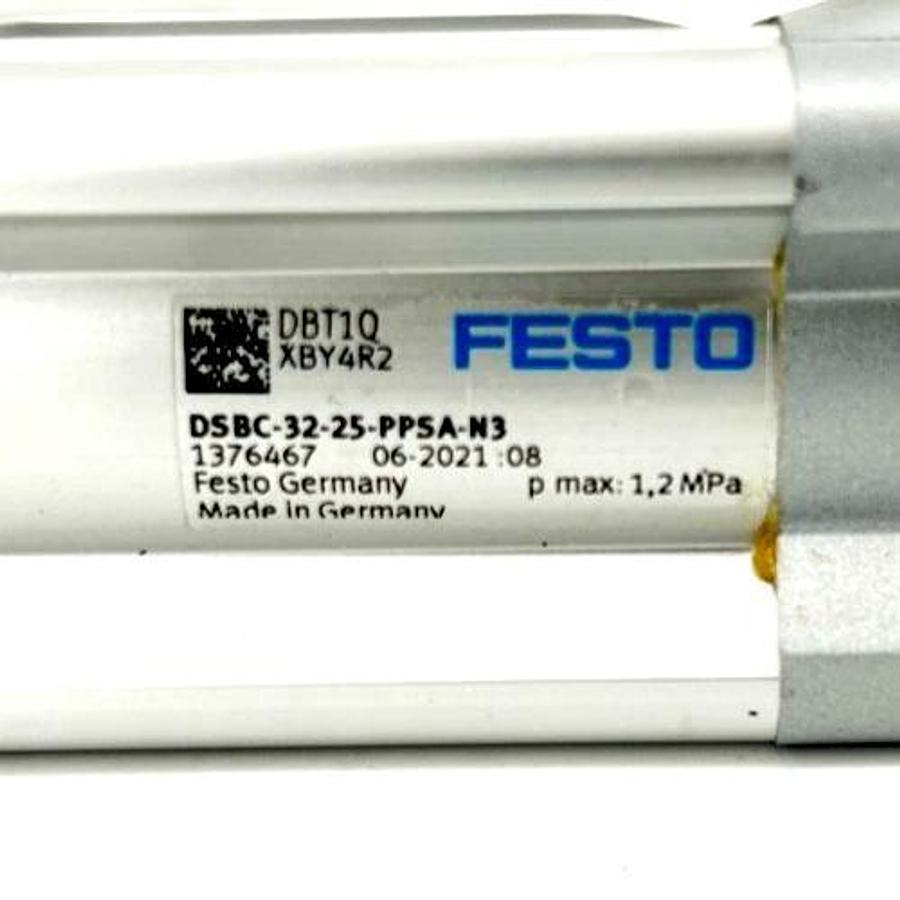 New Festo DSBC-32-25-PPSA-N3 Cylinder 32mm Bore 25mm Stroke 1376467