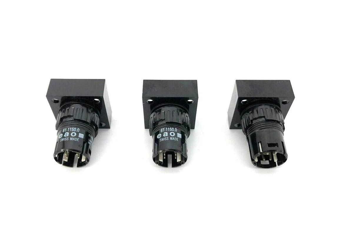 Lot of 3 New EAO Corp. 61-1150.0 Pushbutton Accessories, 60V/1.2W