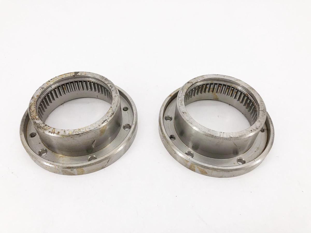 Used Lot of 2 Falk 1203252 Gear Coupling Sleeves Steel 1010G 10